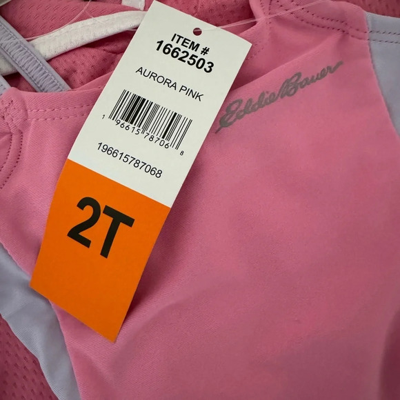 Eddie Bauer One Piece Swim Suit & Cover Up Combo Girls Size 2T NWT - Picture 8 of 9